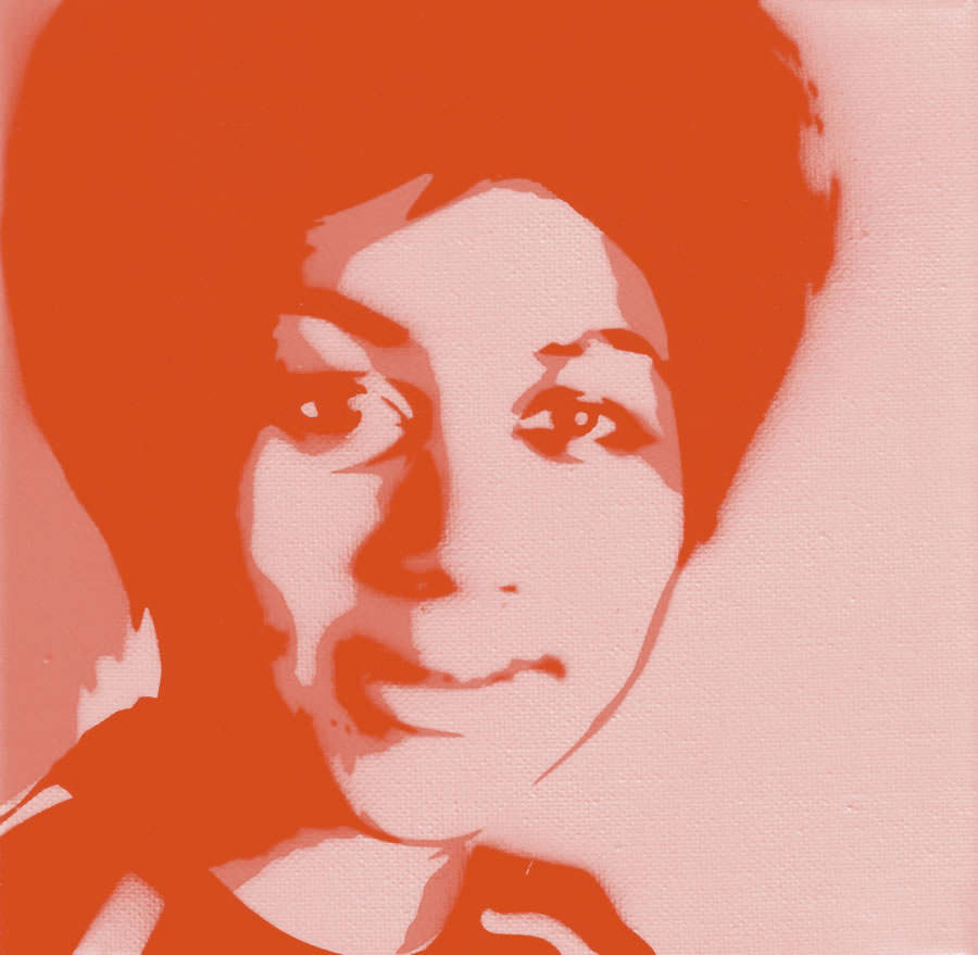 Aretha Franklin in Red